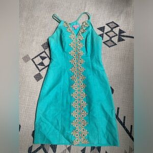 Lilly Pulitzer 00 Shift Dress in Aqua
